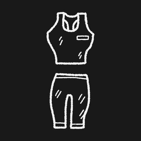 sport clothes doodleのイラスト素材