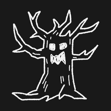 tree monster doodleのイラスト素材