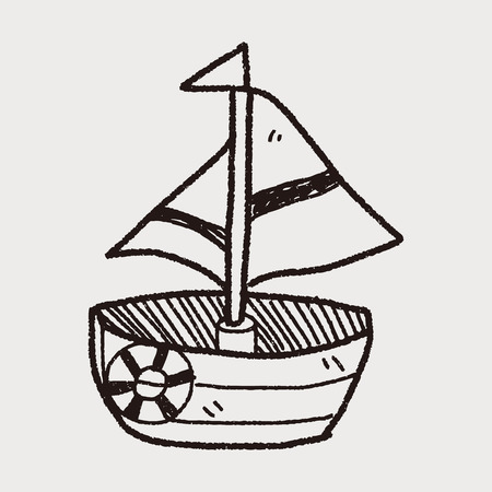 sail doodleのイラスト素材