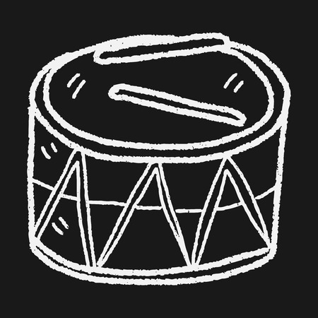 Doodle Toy Drumのイラスト素材