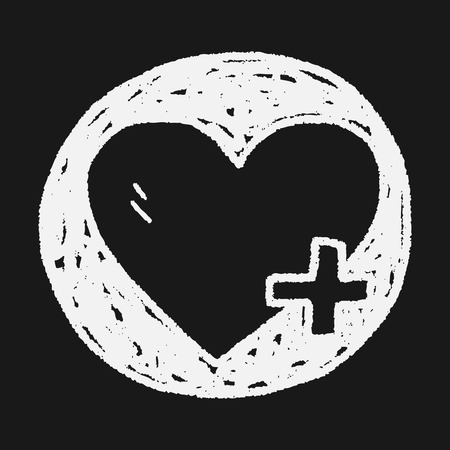 Doodle Heartのイラスト素材