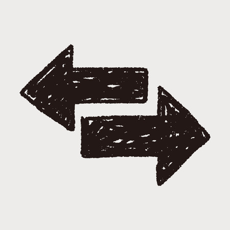 Data transmission doodleのイラスト素材