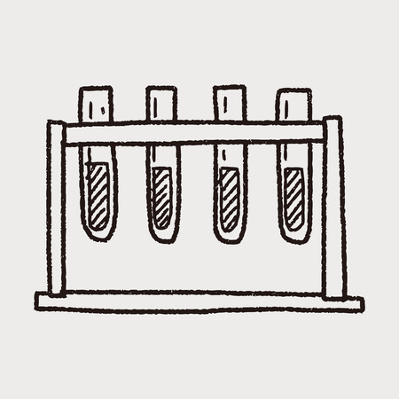 Doodle Test tubeのイラスト素材