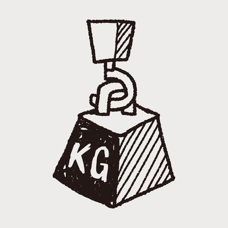 Weight doodleのイラスト素材