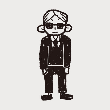 bodyguard doodleのイラスト素材