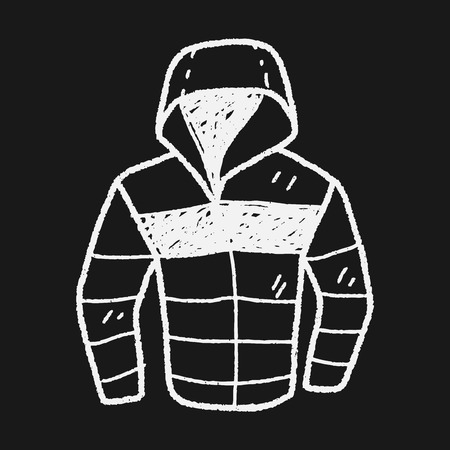 Coat doodleのイラスト素材