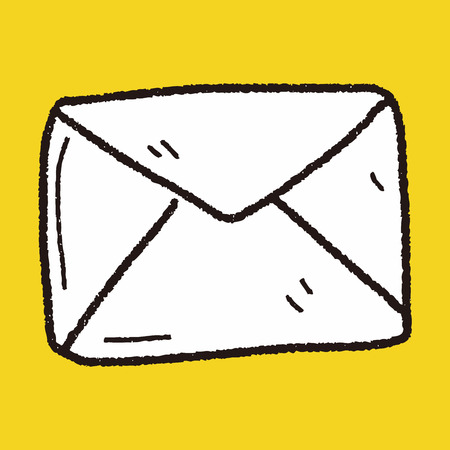 mail doodleのイラスト素材