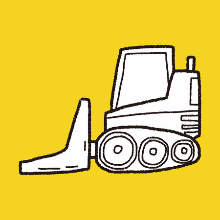 truck doodleのイラスト素材