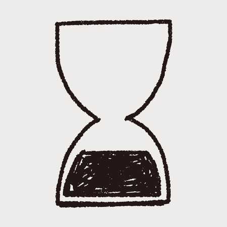 Hourglass doodleのイラスト素材