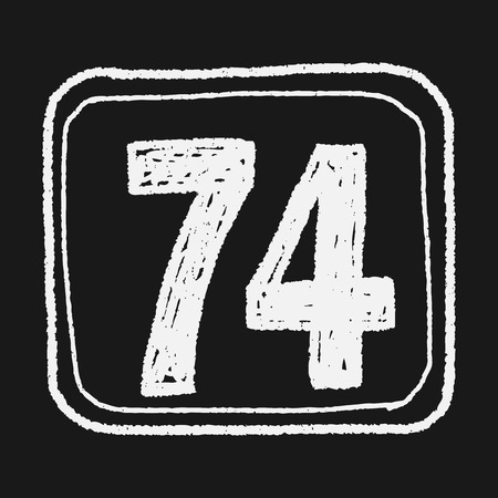 doodle road signのイラスト素材