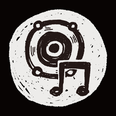 speaker doodleのイラスト素材