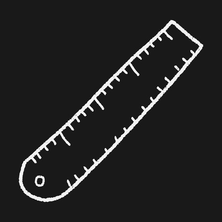 ruler doodleのイラスト素材