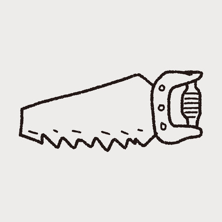 saw doodleのイラスト素材