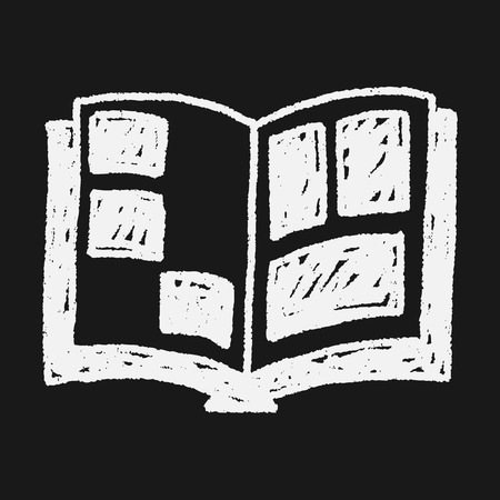 doodle bookのイラスト素材
