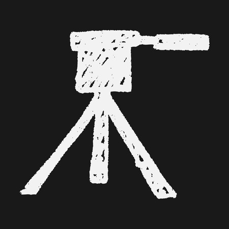 Tripod doodleのイラスト素材