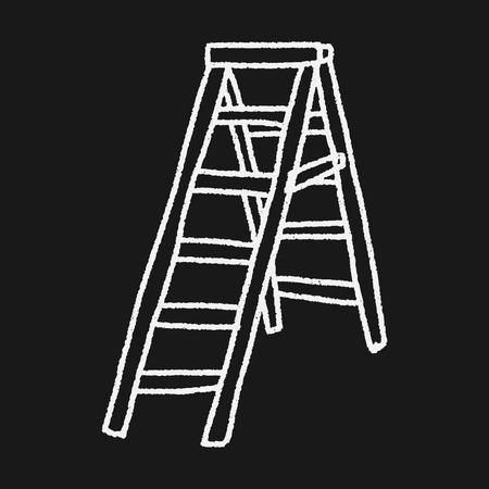 ladder doodleのイラスト素材