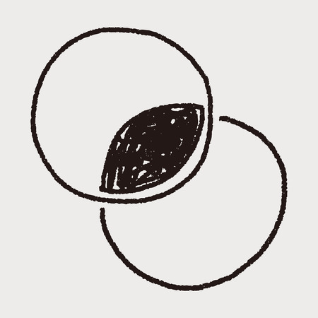 infographic chart doodle drawingのイラスト素材
