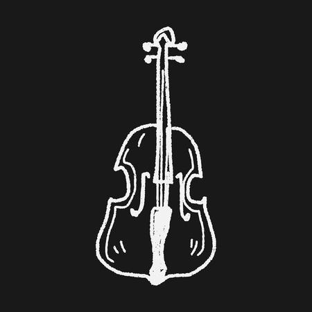 Cello doodleのイラスト素材
