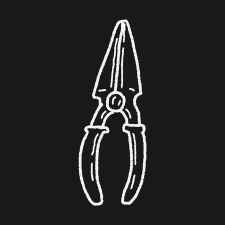 plier doodleのイラスト素材