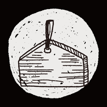 wishing board doodleのイラスト素材