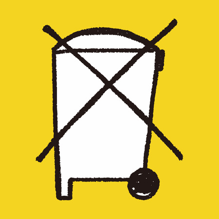 no trash doodleのイラスト素材