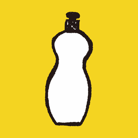 bottle doodleのイラスト素材