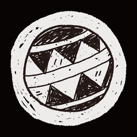 toy ball doodleのイラスト素材