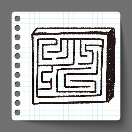 Doodle Mazeのイラスト素材