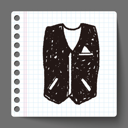 vest doodleのイラスト素材