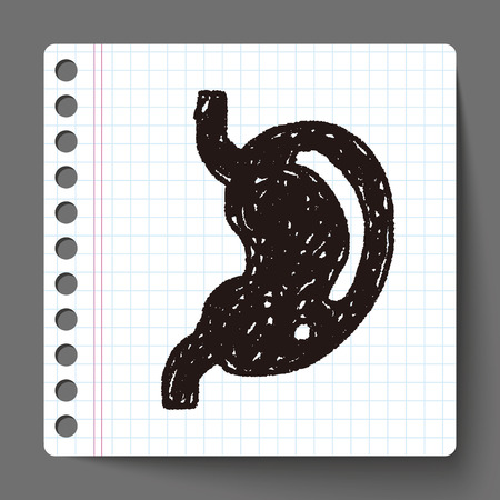 Doodle Stomachのイラスト素材