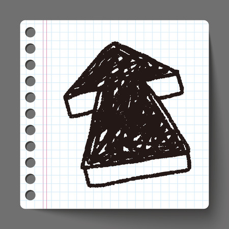 arrow doodleのイラスト素材