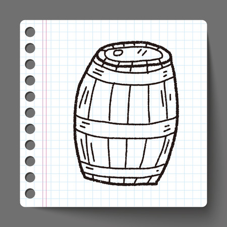 cask doodleのイラスト素材
