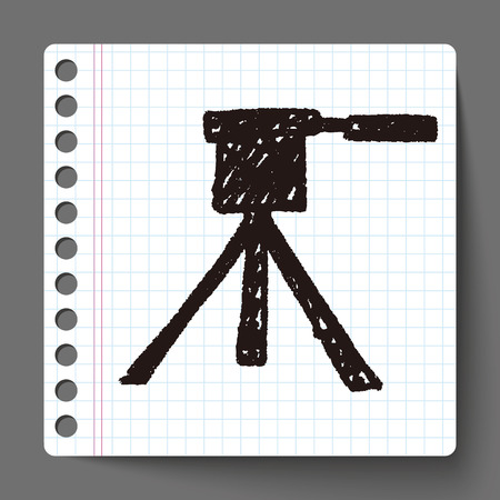 Tripod doodleのイラスト素材