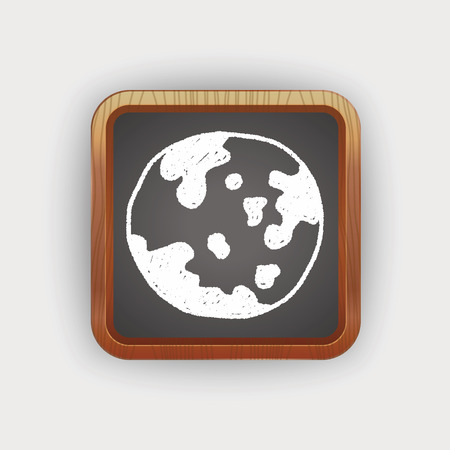 earth doodle drawingのイラスト素材