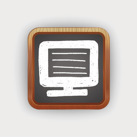 Doodle Computerのイラスト素材