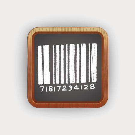 doodle barcodeのイラスト素材