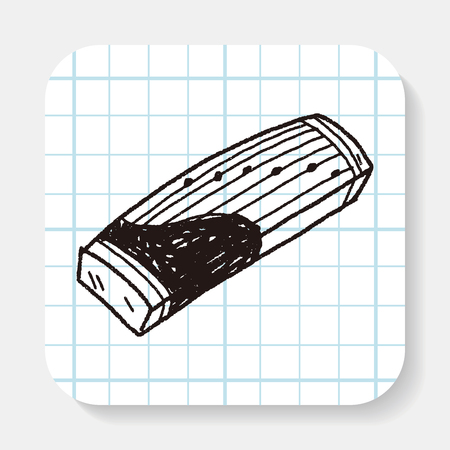 Zither doodleのイラスト素材