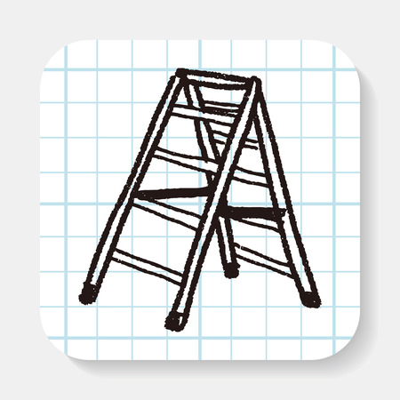 Ladder doodleのイラスト素材