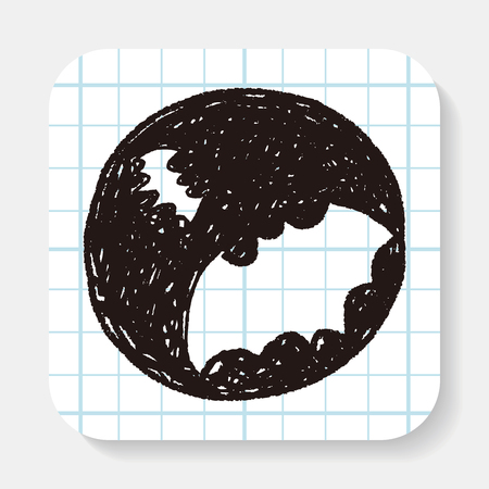 bat doodleのイラスト素材