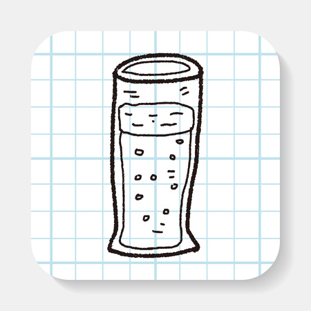 doodle cocktailのイラスト素材