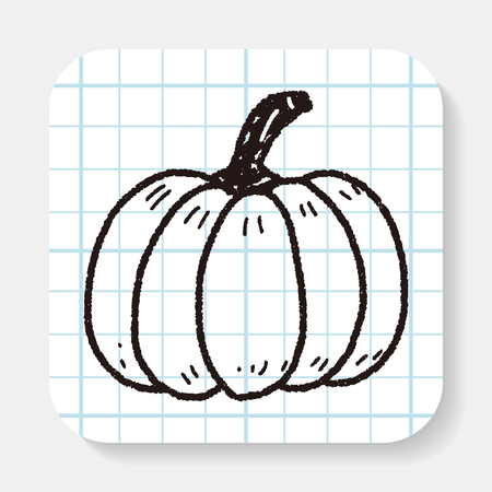 Pumpkin doodleのイラスト素材