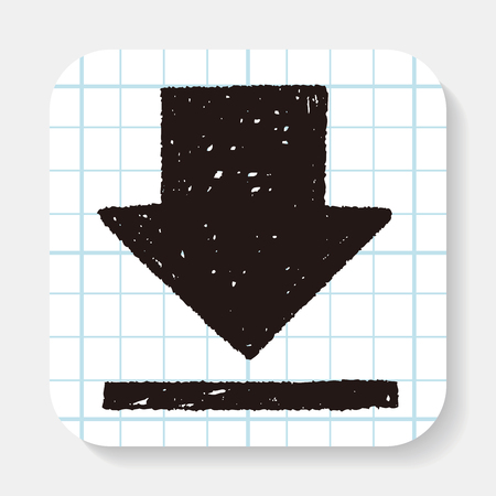 Doodle downloadのイラスト素材