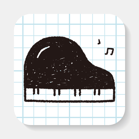 doodle Pianoのイラスト素材