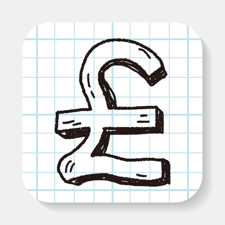 doodle GBPのイラスト素材