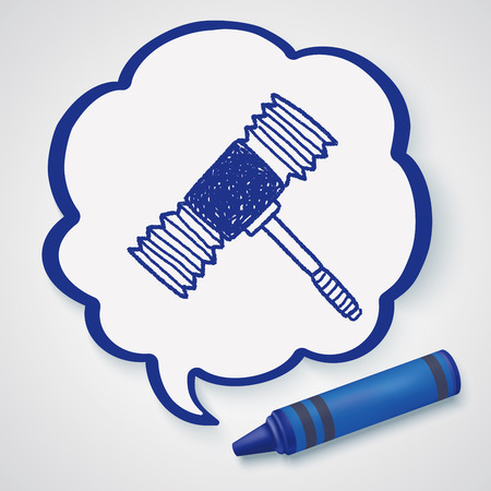 Doodle Toy Hammerのイラスト素材