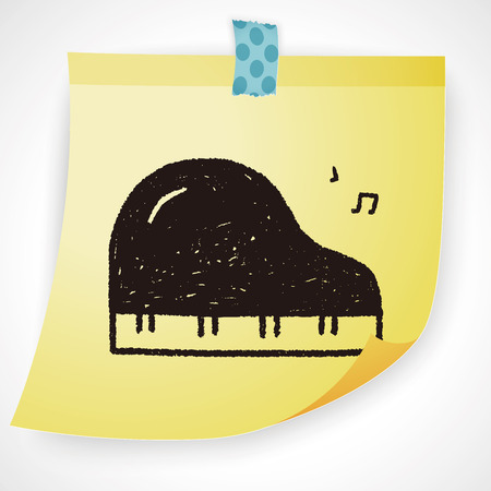 doodle Pianoのイラスト素材