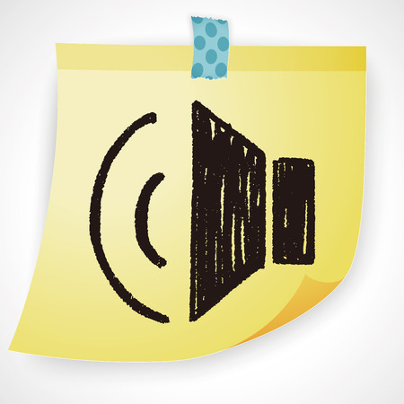 Doodle soundのイラスト素材