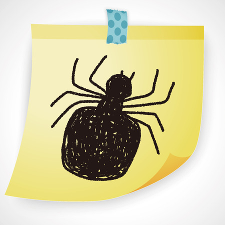 spider doodleのイラスト素材