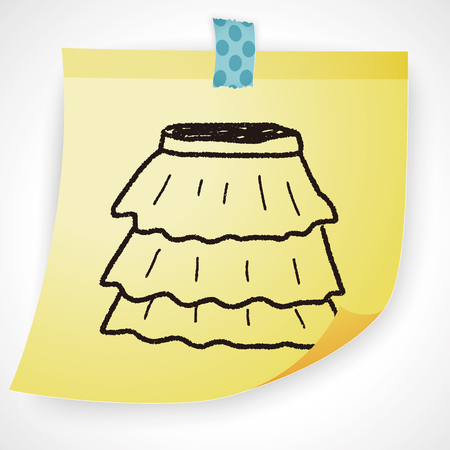 skirt doodleのイラスト素材