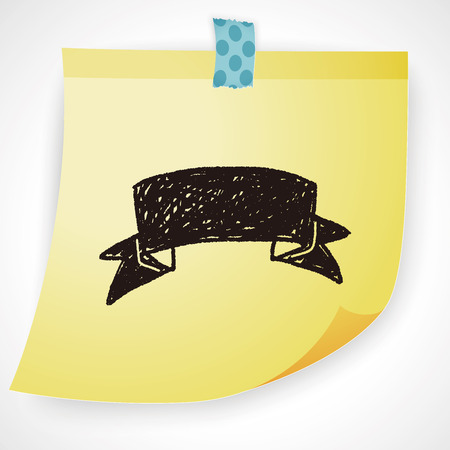 banner doodleのイラスト素材